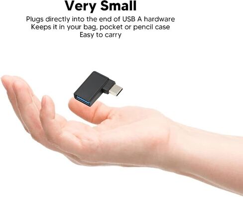 USB to Type C Adapter 90 Degree USB to Type C Converter USB Female to Type C Male Adapter for Pc Laptop Game Console in Saudi Arabia