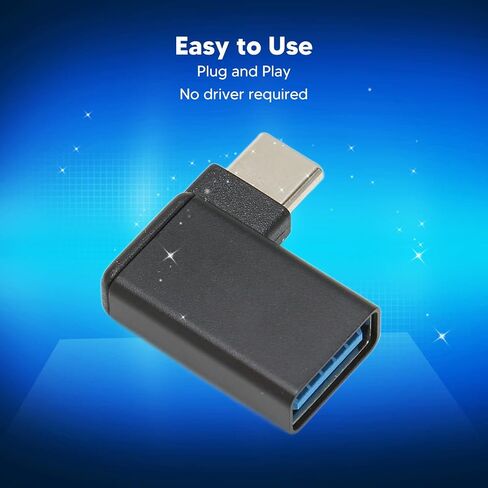 USB to Type C Adapter 90 Degree USB to Type C Converter USB Female to Type C Male Adapter for Pc Laptop Game Console in Saudi Arabia