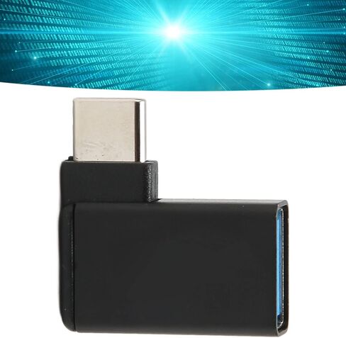 USB to Type C Adapter 90 Degree USB to Type C Converter USB Female to Type C Male Adapter for Pc Laptop Game Console in Saudi Arabia