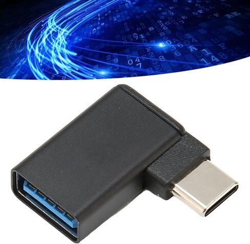 USB to Type C Adapter 90 Degree USB to Type C Converter USB Female to Type C Male Adapter for Pc Laptop Game Console in Saudi Arabia