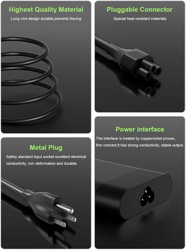 Slim 140W USB-C Laptop Charger Compatible with HP OMEN Transcend 14t-fb 14-fb1047nr 14-fb0097nr ZBook 8/Ultra, Spectre x360 2-in-1 16t-aa 16-aa0xxx Spectre Foldable 17 Power Adapter in Saudi Arabia