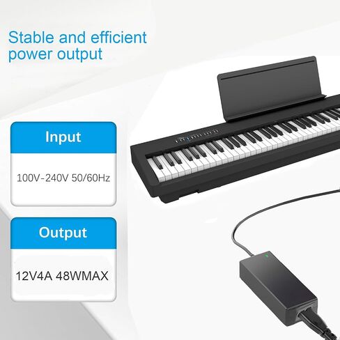 12v ac/dc Adapter for psb-7u Compatible with Roland fp-30x FP-60X fp-90x in Saudi Arabia