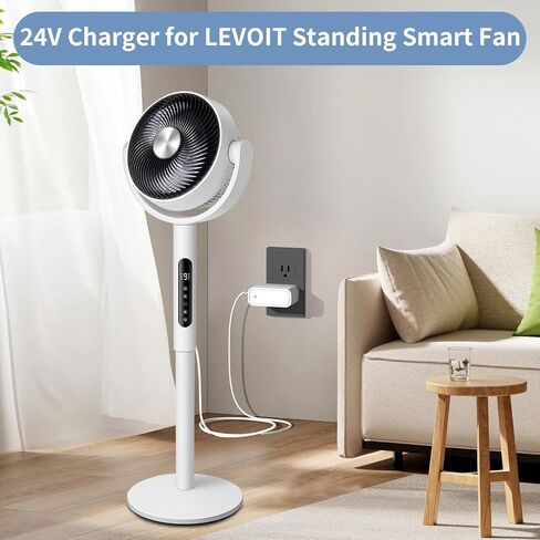 24V Charger for LEVOIT Smart Fan Replacement for LEVOIT LPF-R432S-AUS Standing Smart Fan Adapter Power Cord in Saudi Arabia