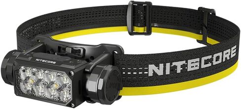 Nitecore HC65 UHE Headlamp, 2000 Lumen Max Heavy Duty Metal, USB-C Rechargeable with White, Red, and Reading Lights for Camping, Hiking, Hunting, and Industrial Works (Black) in Saudi Arabia