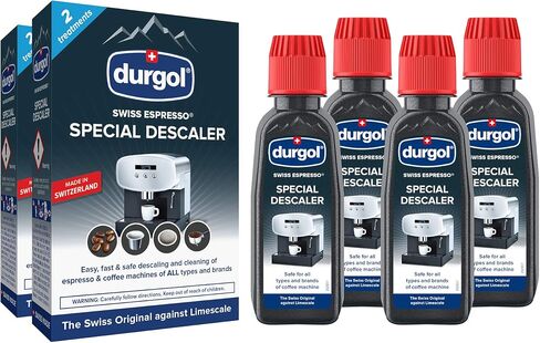 Durgol Swiss Espresso Machine Decalcifier/Descaler Solution, 4 Count in Saudi Arabia