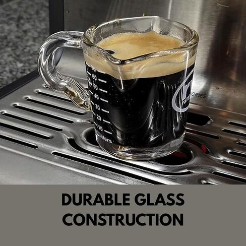Rattleware 3 Oz Double Spout Espresso Shot Glass Pitcher 2 Pack Barista Cup in Saudi Arabia