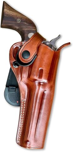 Masc OWB Leather Paddle Revolver Holster with Retention Strap, Fits Colt-Type Single Action Army .44/40/ 45Colt 5-1/2-inch, Right Hand Draw, Brown #1812# in Saudi Arabia