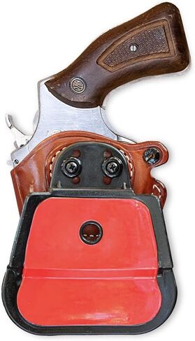 Masc Premium Leather OWB Paddle Holster Open Top Fits Rossi .38 Special 5-Shot 2-inch, Right-Hand Draw, Brown #1387# in Saudi Arabia