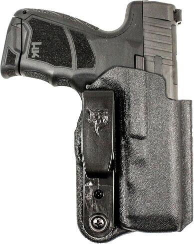 DeSantis Slim-Tuk IWB Conceal Carry Holster - Concealed Carry Appendix Holster Made with Kydex, Fits the H&K CC9 w/or w/Out Red Dot - Ambidextrous, Black in Saudi Arabia