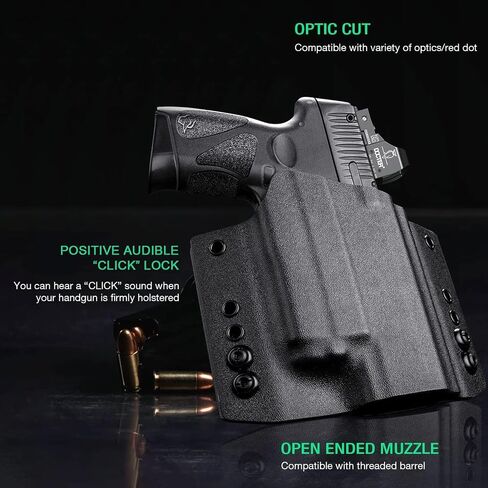 WARRIORLAND Taurus G2C / G3C Olight PL-Mini 2 Valkyrie Holster OWB Kydex Made Optic Cut: Taurus G2C / G3C / Millennium G2 PT111 / PT140 w/PL-MIN 2, Outside Waistband Carry, Adj. Ride Height, Right in Saudi Arabia