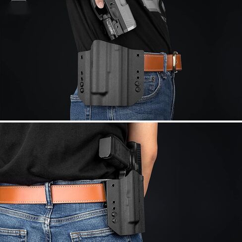 WARRIORLAND Taurus G2C / G3C Olight PL-Mini 2 Valkyrie Holster OWB Kydex Made Optic Cut: Taurus G2C / G3C / Millennium G2 PT111 / PT140 w/PL-MIN 2, Outside Waistband Carry, Adj. Ride Height, Right in Saudi Arabia