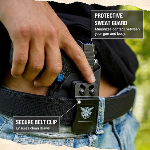 We The People Holsters - Constitution - Inside Waistband Concealed Carry - IWB Kydex Holster - Adjustable Ride/Cant/Retention in Kuwait