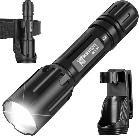 SABERTOOTH Tactical LED Flashlight for Duty Belt in Saudi Arabia