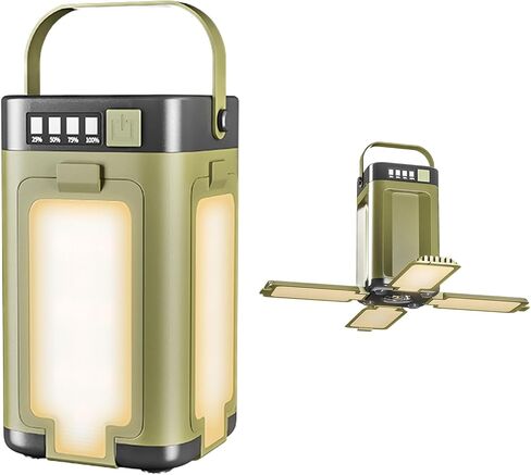 Solar Rechargeable Camping Lantern, IPX4 Waterproof, 6 Modes in Saudi Arabia
