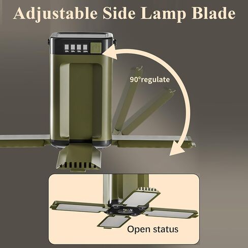 Solar Rechargeable Camping Lantern, IPX4 Waterproof, 6 Modes in Saudi Arabia