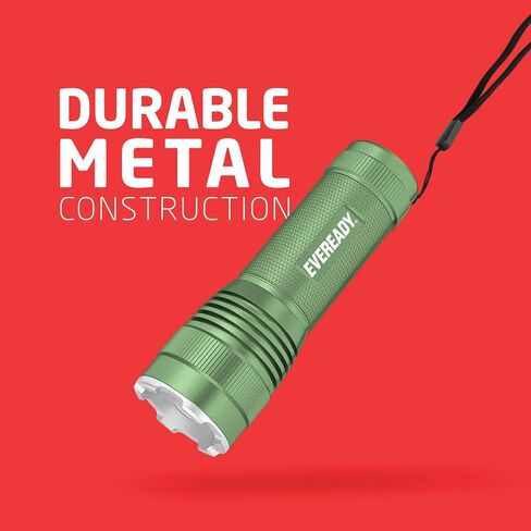 EVEREADY Tactical Light, 300 Lumen, IPX4 Water Resistant, Durable Metal LED Flashlight, Indoor and Outdoor Metal Flashlight in Saudi Arabia