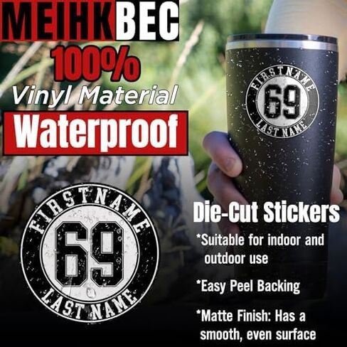 Personalized Player Name Number for Baseball Bat Knob Personalized Baseball Softball Bats Helmet Decal Waterproof Vinyl Sticker for Helmet Laptop Water Bottle Bumper Stickers for Sport Men in Saudi Arabia