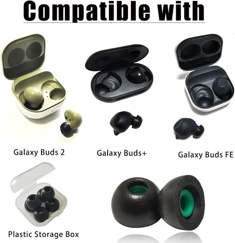 Memory Foam Tips for Galaxy Buds FE/Buds+ / Buds 2 Replacement Ear Tips in Saudi Arabia