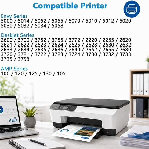 65XL Black Ink Cartridge High-yield Replacement for HP 65 XL HP65XL Work for Envy 5055 5000 5070 5052 5010 Deskjet 3755 3700 3772 3752 3722 2600 2622 2652 2655 2640 Printers with V10.5.1 Chip, 2-Pack in Saudi Arabia