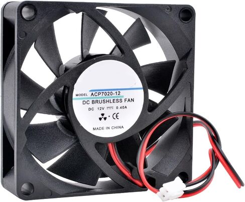 ACP7020 7cm 70mm Cooling Fan 70x70x20mm DC12V 24V 2pin case Power Charger and Transformer(12V Double Ball) in Kuwait