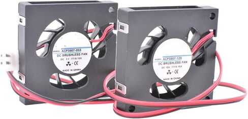 2 Pcs ACP-3507 35x35x7mm 35mm Blower DC5V 12V Ultra-Thin Cooling Fan Suitable for Projector and DIY Transformation in Kuwait