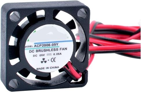 ACP2006 2cm 20mm Fan 20x20x6mm DC5V 12V USB 2pin Miniature Cooling for Device Purifier Drone(12V) in Kuwait