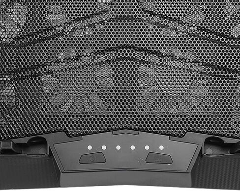 Generic Laptop Cooler High Speed 3500RPM Portable Cooling Pad with 12 Fans Adjustable Height for Home Office Use in Saudi Arabia