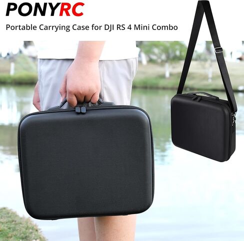 RS 4 Mini Carrying Case, Waterproof Portable PU leather Storage Shoulder Bag Travel Case for DJI RS 4 Mini Creator Combo Gimbal Lightweight Stabilizer & Accessories in Saudi Arabia