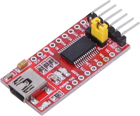 FT232RL 3.3V 5V Mini USB 2.0 to TTL Serial Port Converter Adapter Module in Saudi Arabia