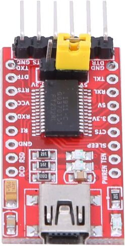FT232RL 3.3V 5V Mini USB 2.0 to TTL Serial Port Converter Adapter Module in Saudi Arabia
