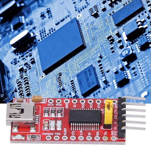 FT232RL 3.3V 5V Mini USB 2.0 to TTL Serial Port Converter Adapter Module in Saudi Arabia