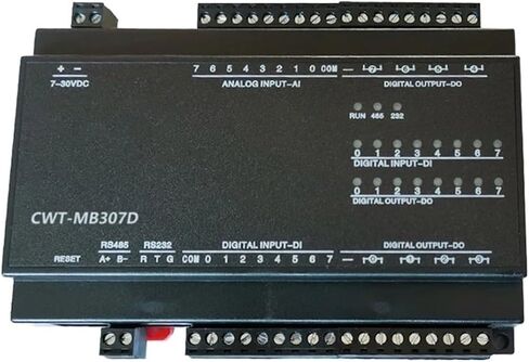 CWT-MB307D 8AI+8DI+8DO RS485 RS232 Ethernet Modbus Rtu Io Acquisition Module(I-V-485-232) in Saudi Arabia