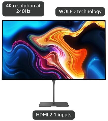 Dough Spectrum Black 32 4K 240Hz Dual-Mode WOLED with Gorilla Glass Monitor (Monitor Only) in Saudi Arabia