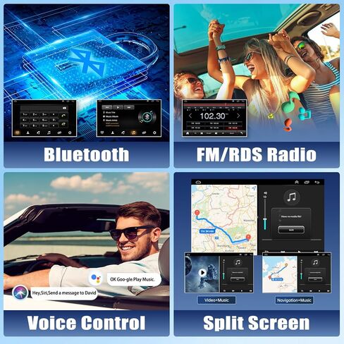 9'' Android 15 Double Din 2+64G Car Stereo for VW Touareg 2003-2010 in Kuwait
