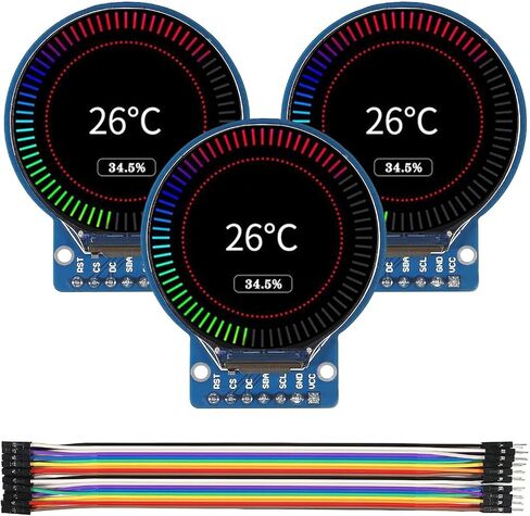 3PCS 1.28 Inch Round TFT LCD Display Module in Saudi Arabia