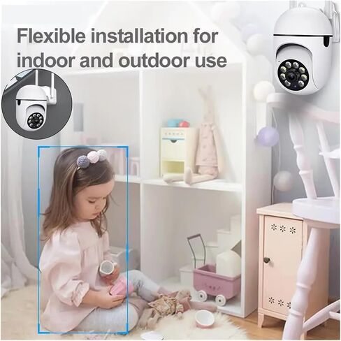 ICam365 2MP IP Camera Smart Outdoor Home Security WiFi CCTV Surveillance with Color Night Vision HD 2-Way Audio 1080P(US Plug) in Saudi Arabia