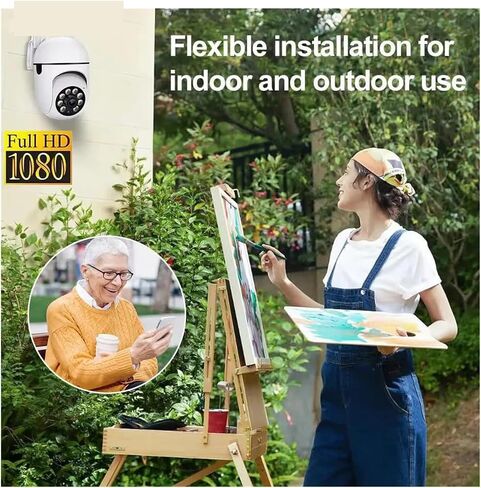 ICam365 2MP IP Camera Smart Outdoor Home Security WiFi CCTV Surveillance with Color Night Vision HD 2-Way Audio 1080P(US Plug) in Saudi Arabia