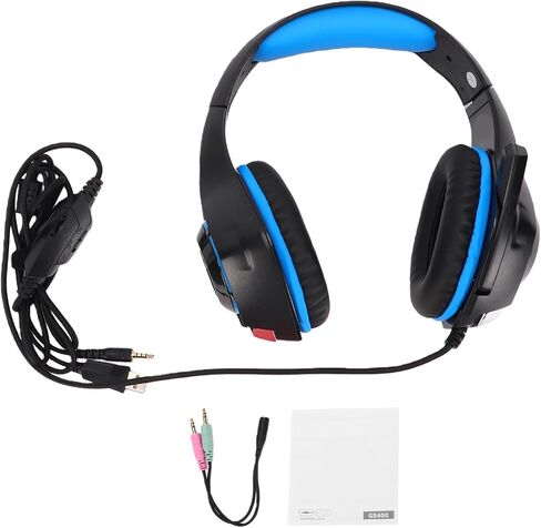 Gaming Headset with 40mm Drivers Noise Cancelling Mic (Black Blue) in Kuwait