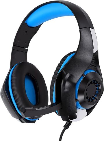 Gaming Headset with 40mm Drivers Noise Cancelling Mic (Black Blue) in Kuwait