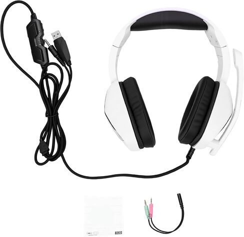 Gaming Headset with Microphone 40mm Dynamic Drivers Noise (White) in Kuwait