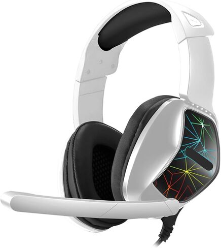 Gaming Headset with Microphone 40mm Dynamic Drivers Noise (White) in Kuwait