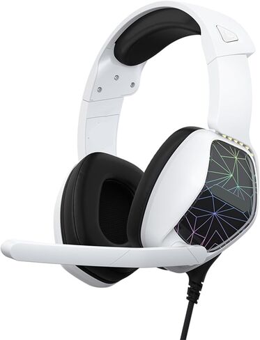 Gaming Headset with Microphone 40mm Dynamic Drivers Noise (White) in Kuwait