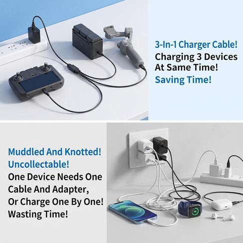 USB C Splitter Charging USB-C Splitters 3-in-1 in Saudi Arabia
