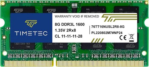 Timetec Hynix IC 8GB DDR3L SODIMM for Intel NUC KIT/Mini PC/HTPC/NUC Board 1600MHz PC3L-12800 Non ECC Unbuffered 1.35V CL11 2Rx8 Dual Rank 204 Memory Ram Module Upgrade(8GB) in Saudi Arabia
