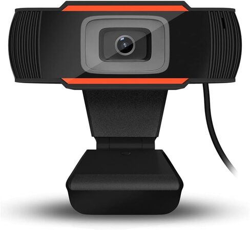720P Computer High Definition Webcam USB Free Drive Desktop Computer Webcamera Built-in Microphone 180°Rotatable Cameras Free Drive in Saudi Arabia