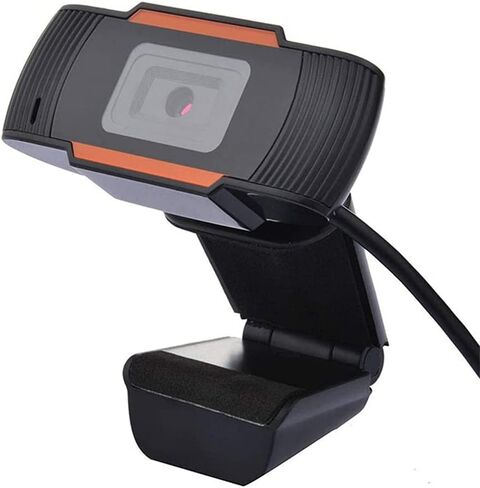 720P Computer High Definition Webcam USB Free Drive Desktop Computer Webcamera Built-in Microphone 180°Rotatable Cameras Free Drive in Saudi Arabia