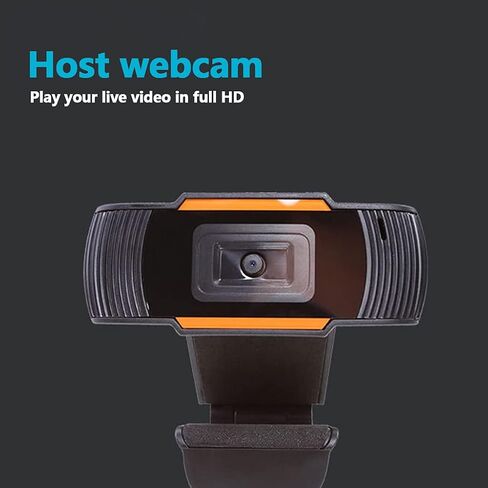 720P Computer High Definition Webcam USB Free Drive Desktop Computer Webcamera Built-in Microphone 180°Rotatable Cameras Free Drive in Saudi Arabia
