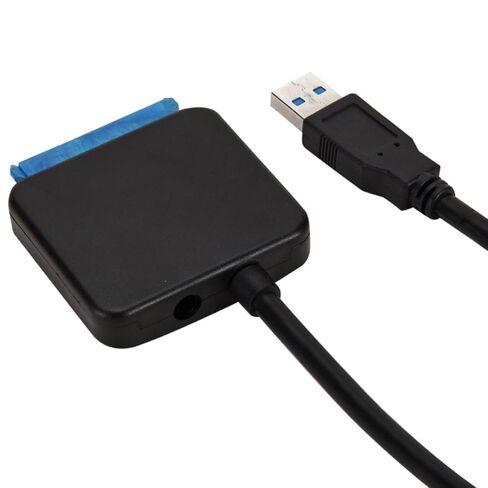 ARTIBETTER USB 3.0 with Plug and Play Function to Serial Ata Hard Drive Adapter Cable 12v 2a Power Supply, Easy to Carry Black Plastic Converter Cord for 3.5 Inch Laptop HDD in Kuwait
