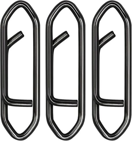 Fishing Power Clips, 200pcs Fishing Speed Clips for Fishing Lure Quick Change, High Strength Stainless Steel Clips Snap Freshwater Saltwater Crankbait Popper Lure Connector Tackle in Kuwait
