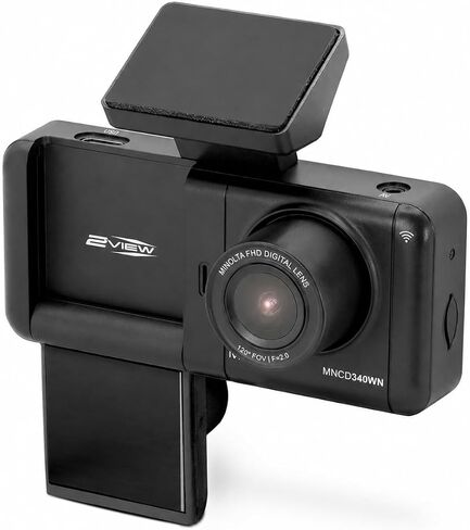 Minolta MNCD340WN 2View Dash Camera 1080P HD w/Interior Cam (Black) in Saudi Arabia